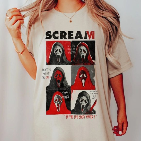 Scream No You Hang Up Tshirt, You Like Scary Movies Too Shirt, Scream Movie T-sh - Picture 1 of 1